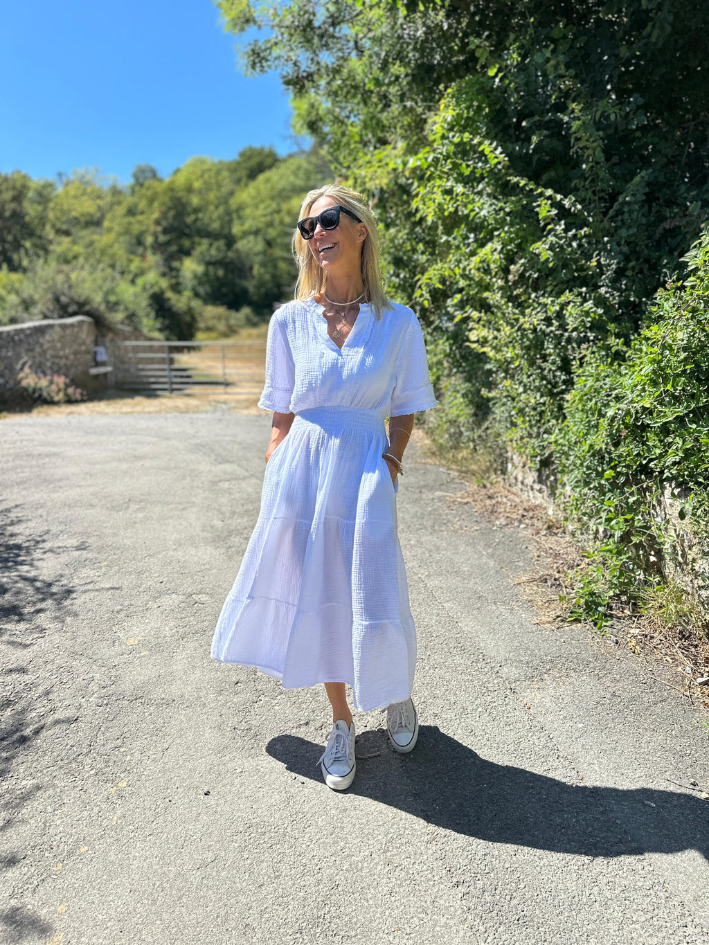 Edenridge Cheesecloth Dress