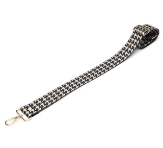 Crossbody Strap - Black Dogtooth