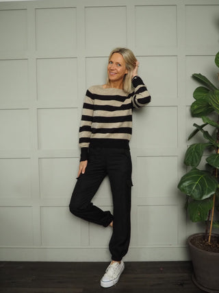 Calis Cargo Pants - Black, Khaki