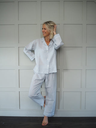 Pyjamas Light Grey Linen