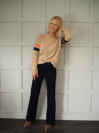 Boyfriend Barbara Cashmere Jumper by Brodie - Camel