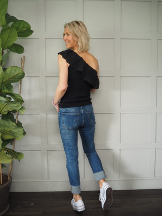 Taglia One Shoulder Top - Off White