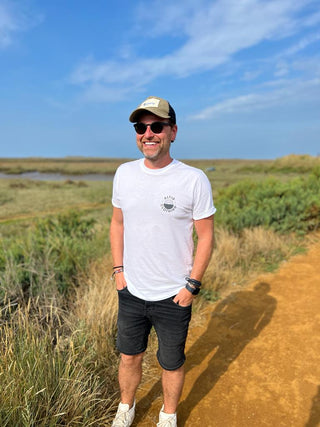 Men’s Ralph Classic Round Neck Cotton T-Shirt - White with Logo