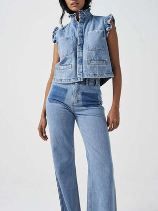 Mabel Patch Pocket Wide Leg Jeans by Seventy Mochi - Rodeo Vintage