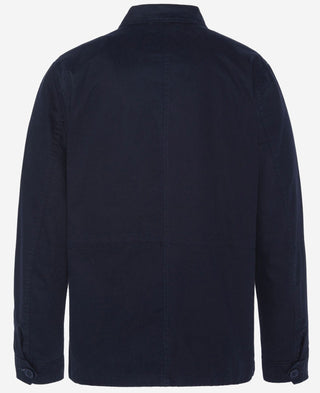 Men’s Multi Pocket Safari Style Cotton Jacket by Schott - Navy Blue