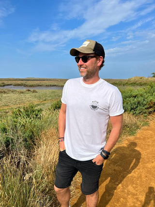 Men’s Ralph Classic Round Neck Cotton T-Shirt - White with Logo