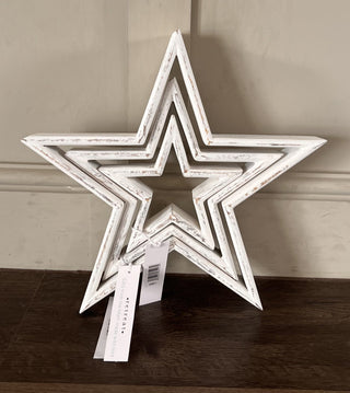 Wooden Stars - Set of Three