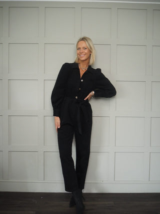 Frank Tailored Cotton Long Sleeved Jumpsuit - Khaki