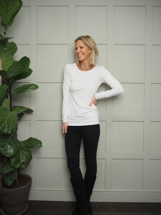 Di Long Sleeved T-Shirt - White