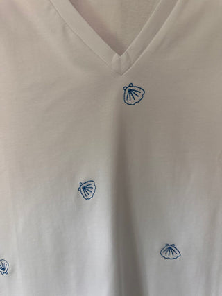 Fille V Neck T-Shirt - 4 Designs