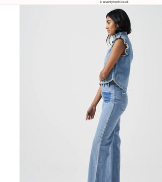 Mabel Patch Pocket Wide Leg Jeans by Seventy Mochi - Rodeo Vintage