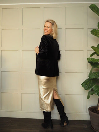 Suzanne Skirt - Gold Shimmer