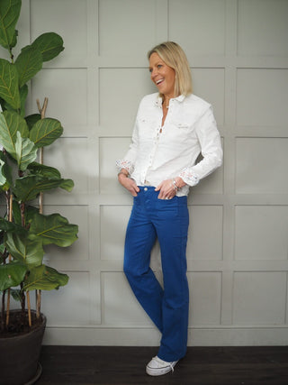 Oona Denim Shirt - Off White