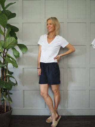 Fille V Neck T-Shirt - 4 Designs