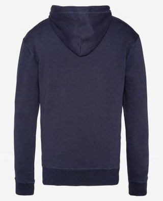 Men’s Hooded Cotton Sweatshirt by Schott - Navy Blue