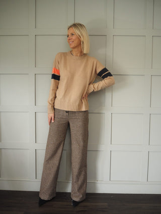 Boyfriend Barbara Cashmere Jumper by Brodie - Camel