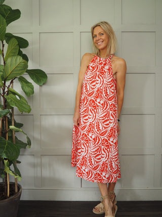 Bungi Midi Dress - Black, Blue, Red, Yellow