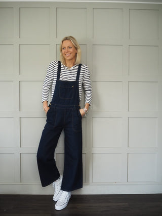 Cinnamon T-Shirt with Enamel Buttons - Red/Off White Stripes