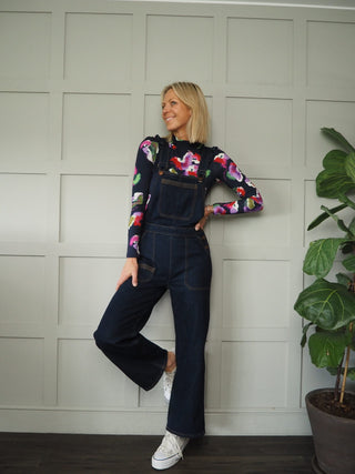 Violets Turtle Neck by Pom Amsterdam - Navy Blue