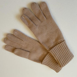 Gloves Cashmere Plain Knit - Black