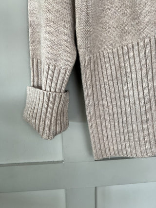 Cashmere Mix Round Neck Jumper - Black