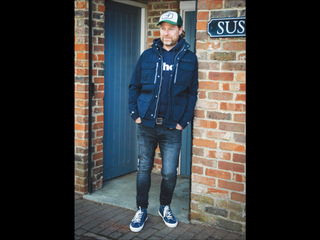 Men’s Multi Pocket Safari Style Cotton Jacket by Schott - Navy Blue