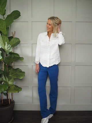 Oona Denim Shirt - Off White