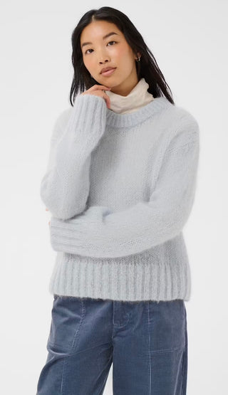 Sille Mohair Blend Jumper by Part Two - Light Blue
