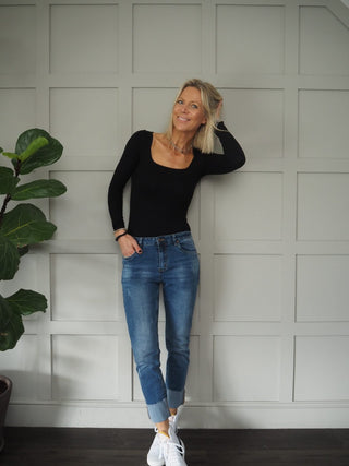 Hebe Long Sleeved Body - White