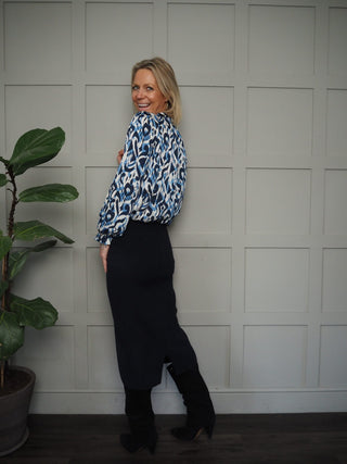 Salsa Midi Pencil Skirt - Black