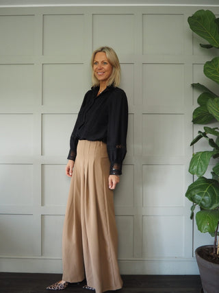 Belle Long Sleeve, Ruffle Collar Blouse, Best Seller - 9 Colours