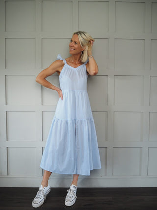 India Dress - Floral Green/Pink/White