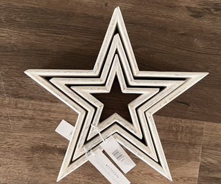 Wooden Stars - Set of Three
