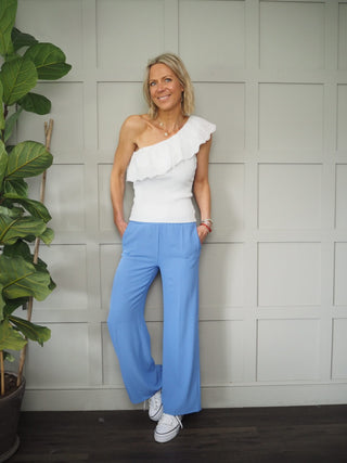 Taglia One Shoulder Top - Off White