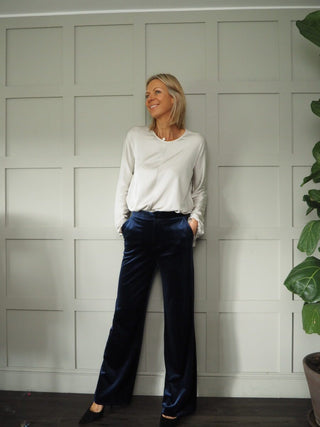 Quincy Long Sleeved Top - Black, Gold, Oyster