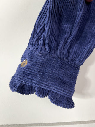 Baya Long Sleeve Corduroy Blouse by Frnch - Navy Blue