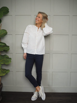 Laci Long Sleeved Blouse - Off White