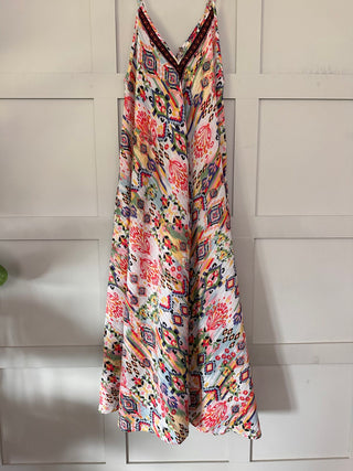 Zonniezay Gold Fleck Multicoloured Maxi Dress