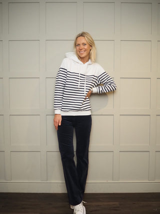 Marceo Boot Cut Corduroy Trousers - Ecru