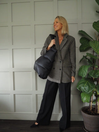 Carola Tailored Wide Leg Trousers by Moss Copenhagen - Black, Camel, Khaki