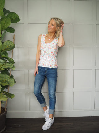 Ejay Floral Camisole Vest - Blue