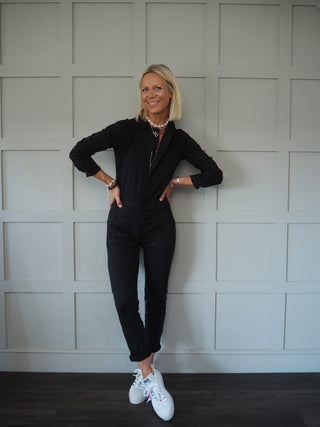 Merkel Leather High Top Trainers with Detachable Beads - White