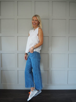 Catri Silver Glitter Trainers