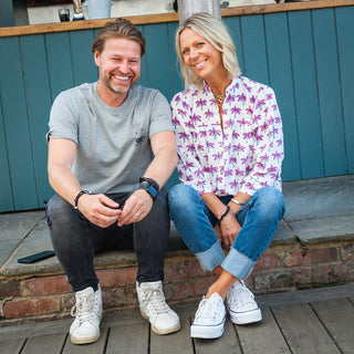 Men’s Ralph Classic Round Neck Cotton T-Shirt - Grey with Logo