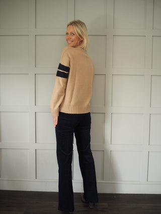 Boyfriend Barbara Cashmere Jumper by Brodie - Camel