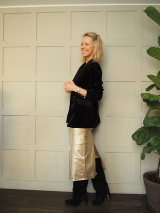Suzanne Skirt - Gold Shimmer