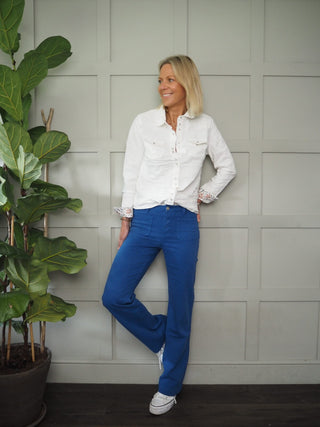 Oona Denim Shirt - Off White