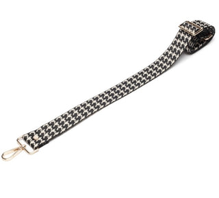 Crossbody Strap - Black Dogtooth