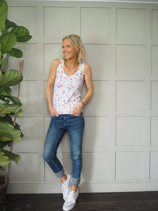 Ejay Floral Camisole Vest - Yellow