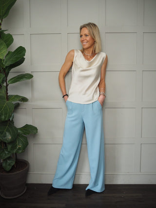 Cowl Neck Top - Black